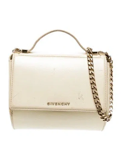 Pre-owned Givenchy Patent Leather Shoulder Bag In Yellow