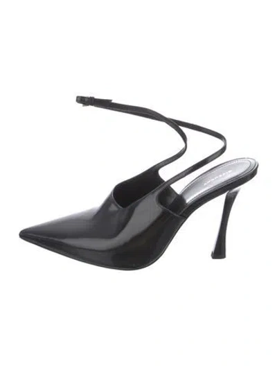 Pre-owned Givenchy Patent Leather Slingback Pumps In Black