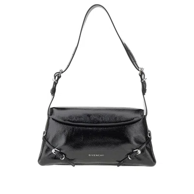 Givenchy Patent Leather Small P'tit Voyou Bag In Black