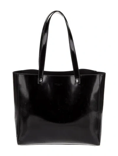 Pre-owned Givenchy Patent Leather Tote In Black