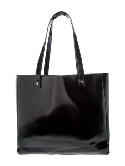 Pre-owned Givenchy Patent Leather Tote In Black