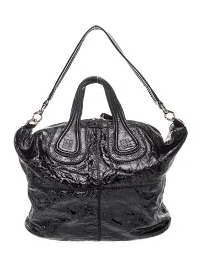 Pre-owned Givenchy Patent Leather Tote In Black