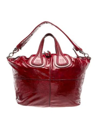 Pre-owned Givenchy Patent Leather Tote In Red