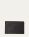 Givenchy Pattern Pochette In Satin With Logo Embroidery In Black