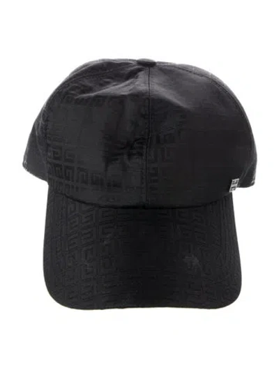 Pre-owned Givenchy Pattern Print Baseball Hat In Black