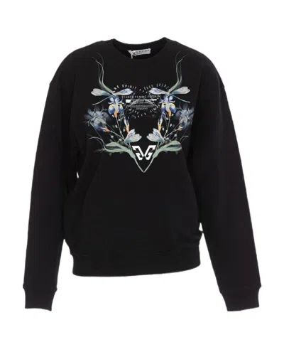 Givenchy Pattern Printed Hoodie In Black