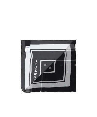 Givenchy Pattern Scarf In Black