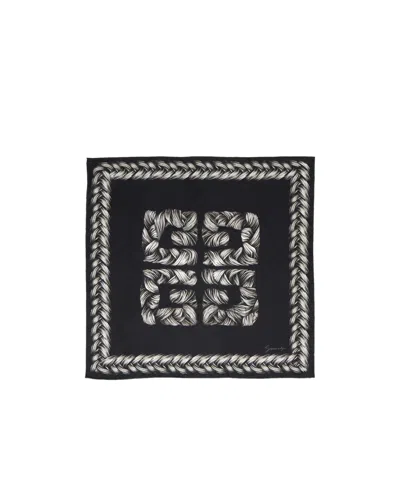 Givenchy Pattern Scarf In Black