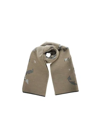 Givenchy Pattern Scarf In Gray