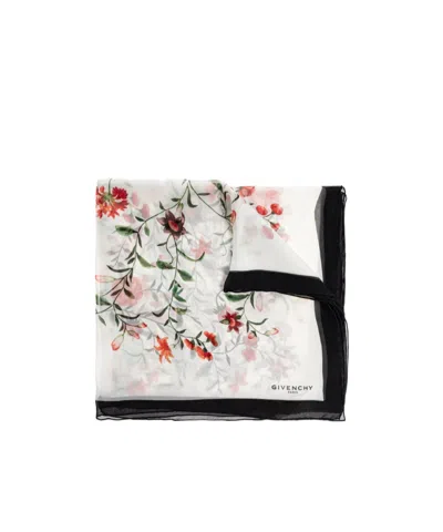 Givenchy Pattern Scarf In White