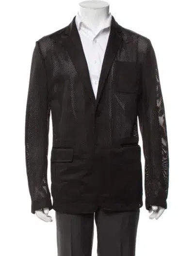 Pre-owned Givenchy Patterned Blazer In Black
