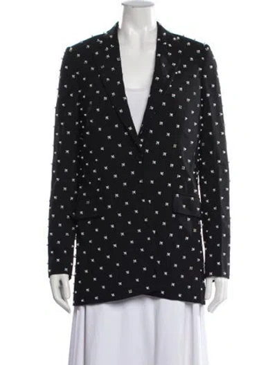 Pre-owned Givenchy Patterned Blazer In Black