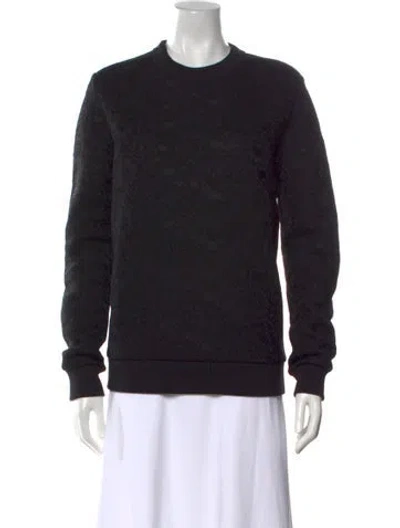 Pre-owned Givenchy Patterned Crew Neck Sweatshirt In Black