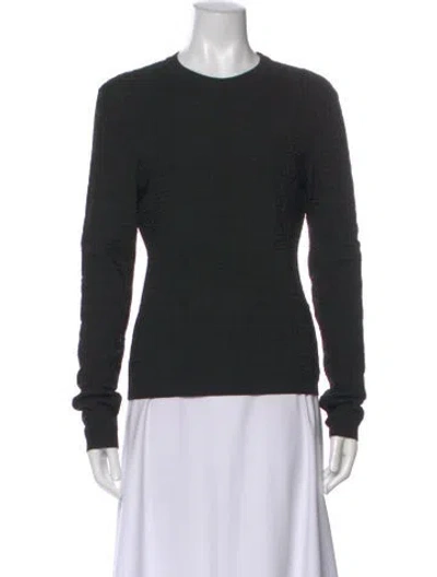 Pre-owned Givenchy Patterned Crew Neck Top In Black