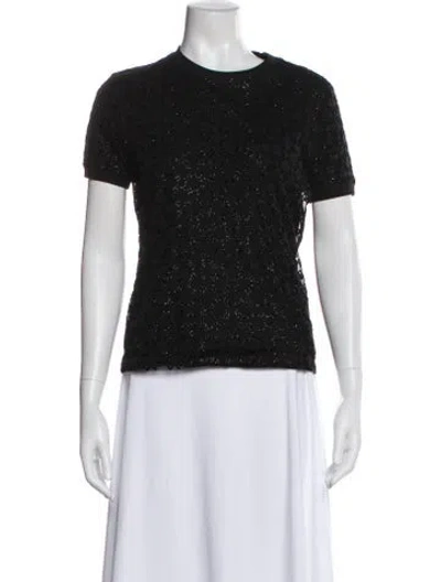 Pre-owned Givenchy Patterned Crew Neck T-shirt W/ Tags In Black