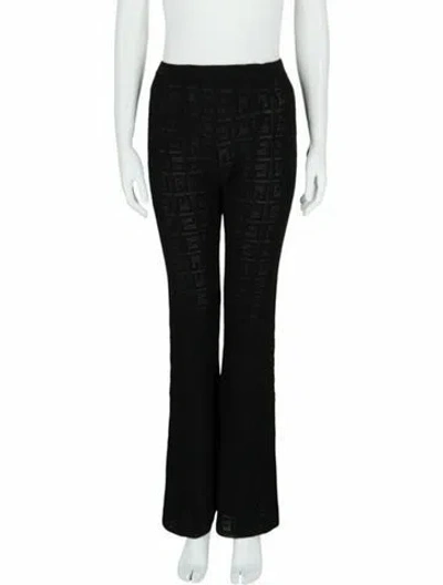 Pre-owned Givenchy Patterned Flared Pants W/ Tags In Black