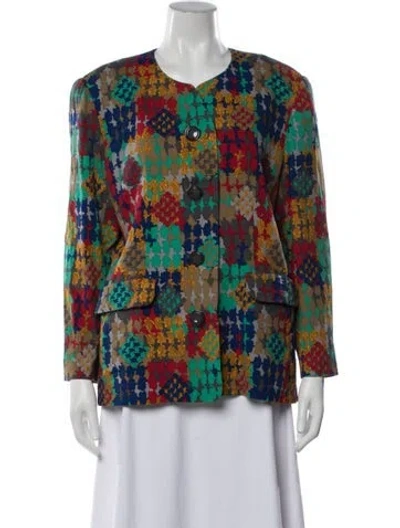 Pre-owned Givenchy Patterned Jacket In Multicolor