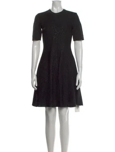 Pre-owned Givenchy Patterned Mini Dress In Black