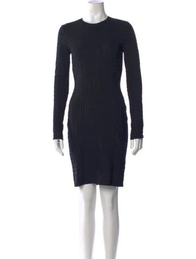 Pre-owned Givenchy Patterned Mini Dress In Blue