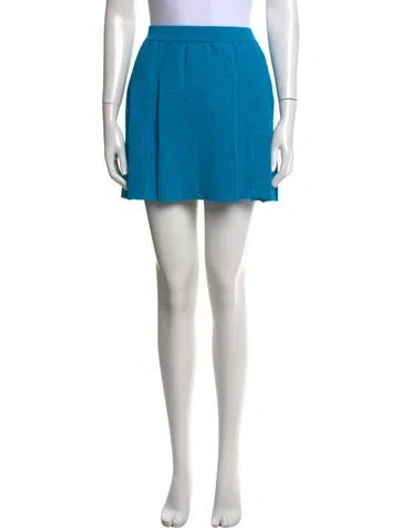 Pre-owned Givenchy Patterned Mini Skirt In Blue