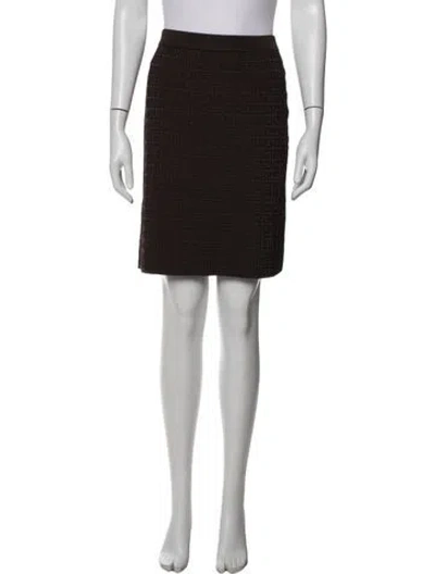 Pre-owned Givenchy Patterned Mini Skirt In Brown