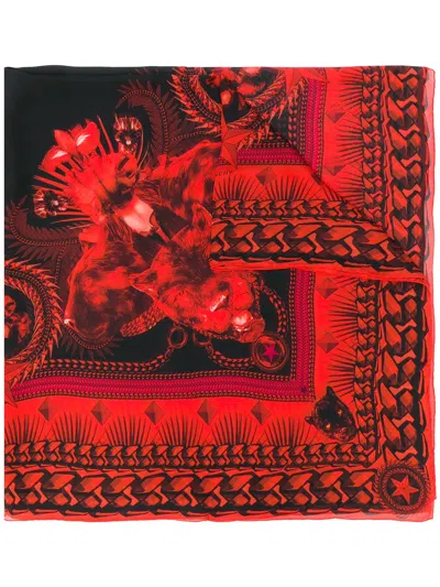 Givenchy Patterned Scarf In Animal Print