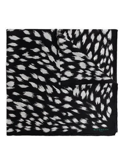Givenchy Patterned Scarf In Black