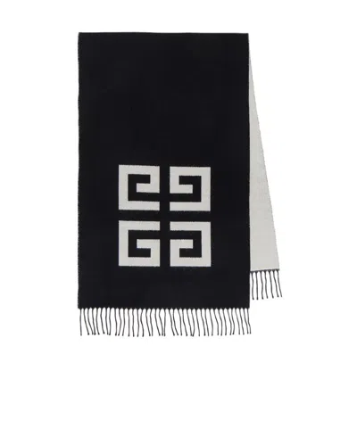 Givenchy Patterned Scarf In Black