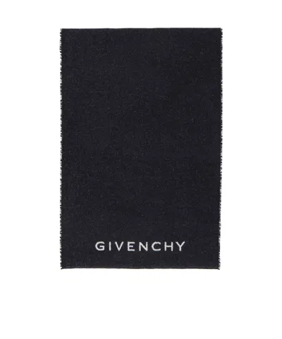Givenchy Patterned Scarf In Black