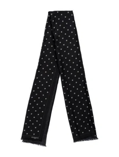 Pre-owned Givenchy Patterned Scarf In Black