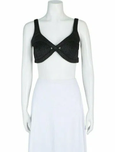 Pre-owned Givenchy Patterned Top W/ Tags In Black