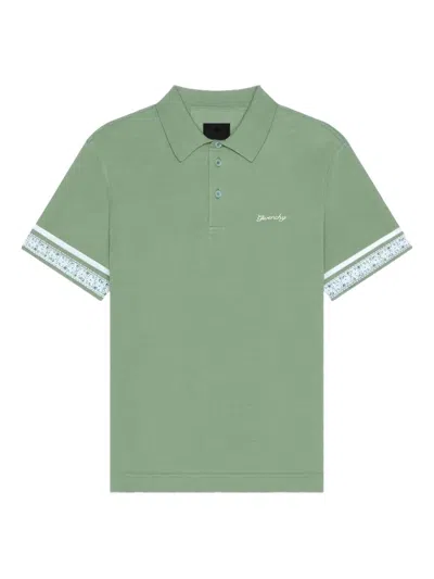 Givenchy Patterned-cuff Polo Shirt In Animal Print