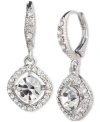 GIVENCHY PAVE & COLOR CUBIC ZIRCONIA ORBITAL DROP EARRINGS