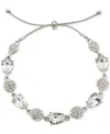Givenchy Pave Cluster & Pear-shape Crystal Slider Bracelet