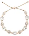 Givenchy Pave Cluster & Pear-shape Crystal Slider Bracelet