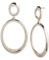 GIVENCHY PAVE CRYSTAL OPEN DROP STATEMENT EARRINGS
