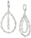 Givenchy Pave Crystal Orbital Drop Earrings In Crystal Wh