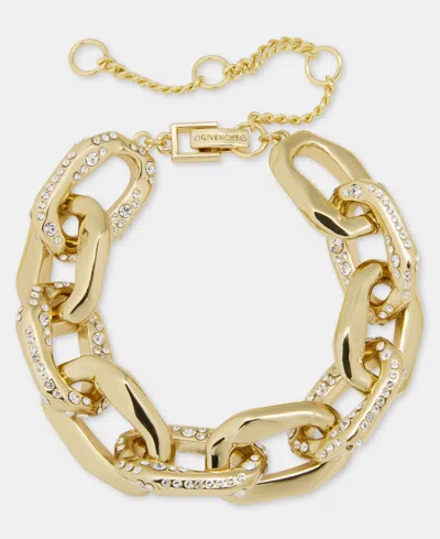 Givenchy Pave Link Flex Bracelet In Gold