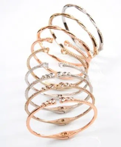 Givenchy Pave Metal Tone Bracelet In Gold