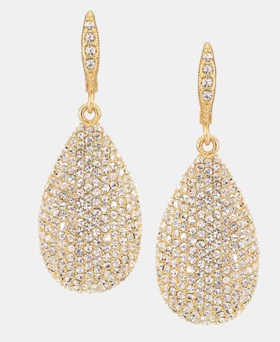 Givenchy Pave Pear-shape Drop Earrings In Gold