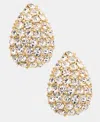Givenchy Pave Pear-shape Stud Earrings In Gold