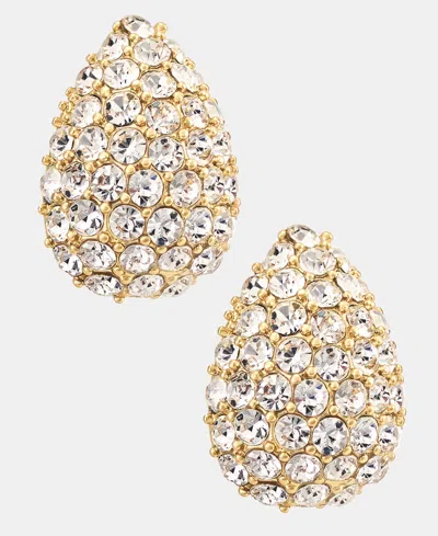 Givenchy Pave Pear-shape Stud Earrings In Gold
