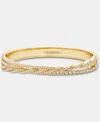 Givenchy Pave Twist Bangle Bracelet In Yellow