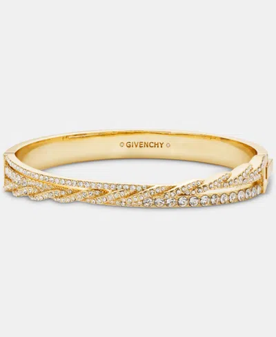 Givenchy Pave Twist Bangle Bracelet In Yellow