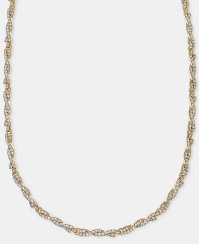 Givenchy Pave Twist Collar Necklace, 16" + 3" Extender In Gold