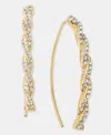 Givenchy Pave Twist Threader Earrings In Transparent
