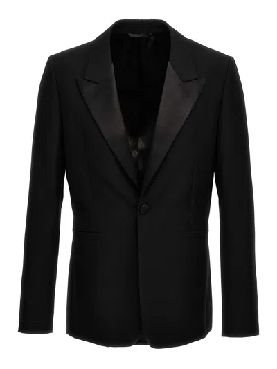 Givenchy Peack Lapel Blazer In Black
