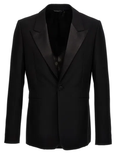 Givenchy Peak-lapel Single-breasted Wool Blazer In Black