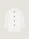 Givenchy Peacoat In Wool In White