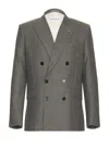 Givenchy Peak Lapel Jacket In Gray